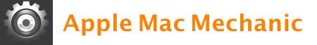 Apple Mac Mechanic Logo. Mac repairs, servicing and training in Oxfordshire, Berkshire, Buckinghamshire